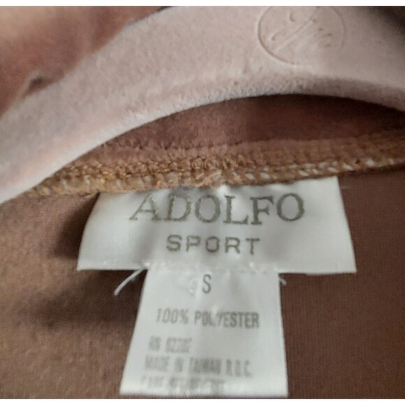 Vintage Sweater Jacket Women Size S, ADILFO SPORT ,velvet, 19 Inch Of Armp To... - Picture 2 of 11